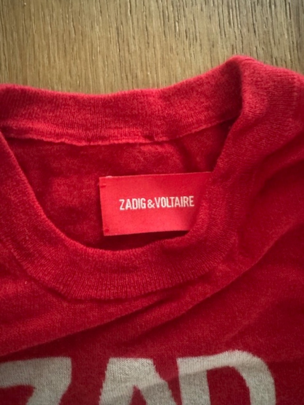 Cashmere Zadig & Voltaire short sleeve sweater. Ida Cashmere Jumper - Picture 7 of 8